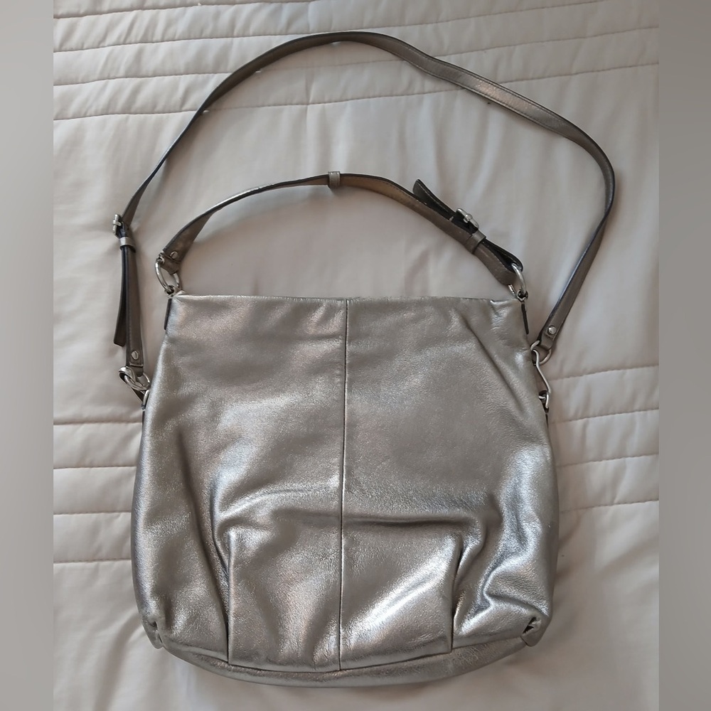 Coach Shimmering metallic Shoulder Bag - Picture 7 of 10
